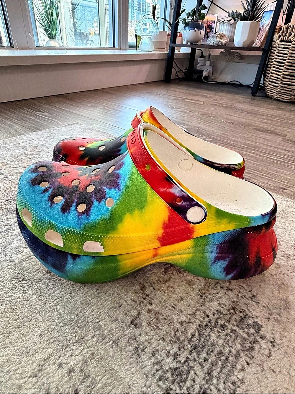 Crocs | Platform Bae Tie-Dye Graphic Clog | US 10